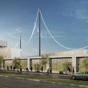 Une chaine précieuse d’isolateurs électriques se déploie dans le ciel de Vitry sur Seine