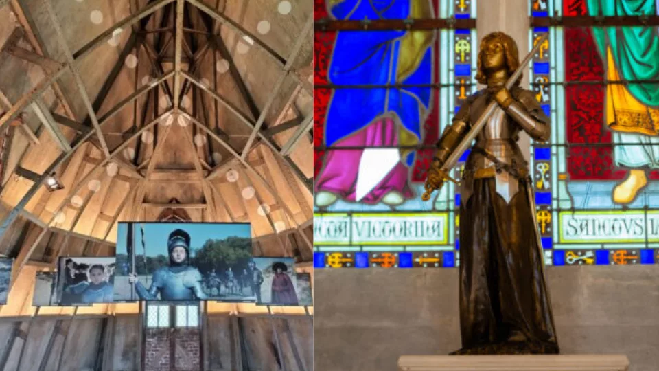 scupture et illustrations de Jehanne d'arc